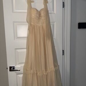 Elegant Cream Tulle Dress